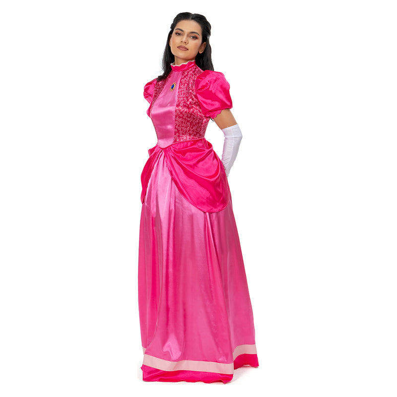 The Super Mario Bros. Movie-peach Princess Peach Cosplay Costume Dress Outfits Halloween Carnival Party Suit