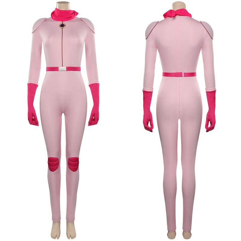 The Super Mario Bros. Movie-peach Princess Peach Cosplay Costume Jumpsuit Outfits Halloween Carnival Suit