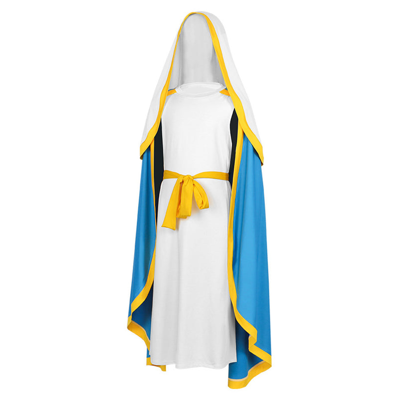 The Virgin Mary cosplay Costume Outfits Halloween Carnival Suit