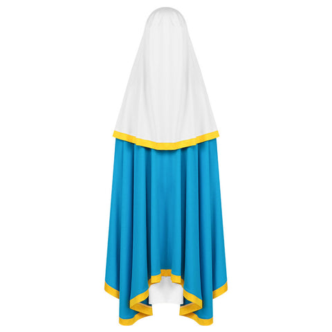 The Virgin Mary cosplay Costume Outfits Halloween Carnival Suit