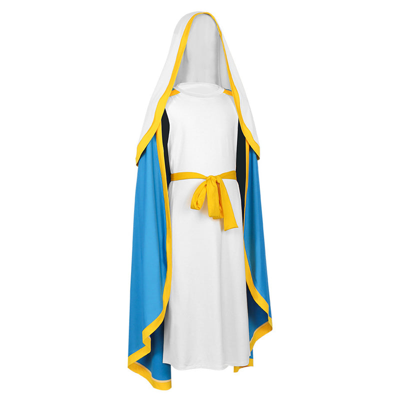 The Virgin Mary cosplay Costume Outfits Halloween Carnival Suit