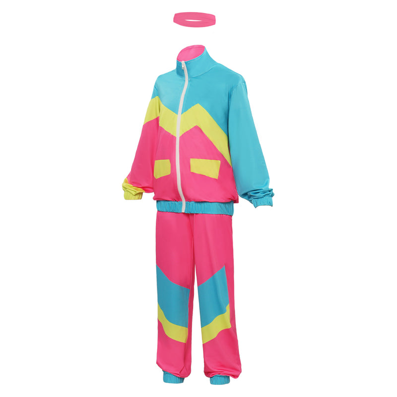 tracksuit Cosplay Costume Outfits Halloween Carnival Party Suit Retro children