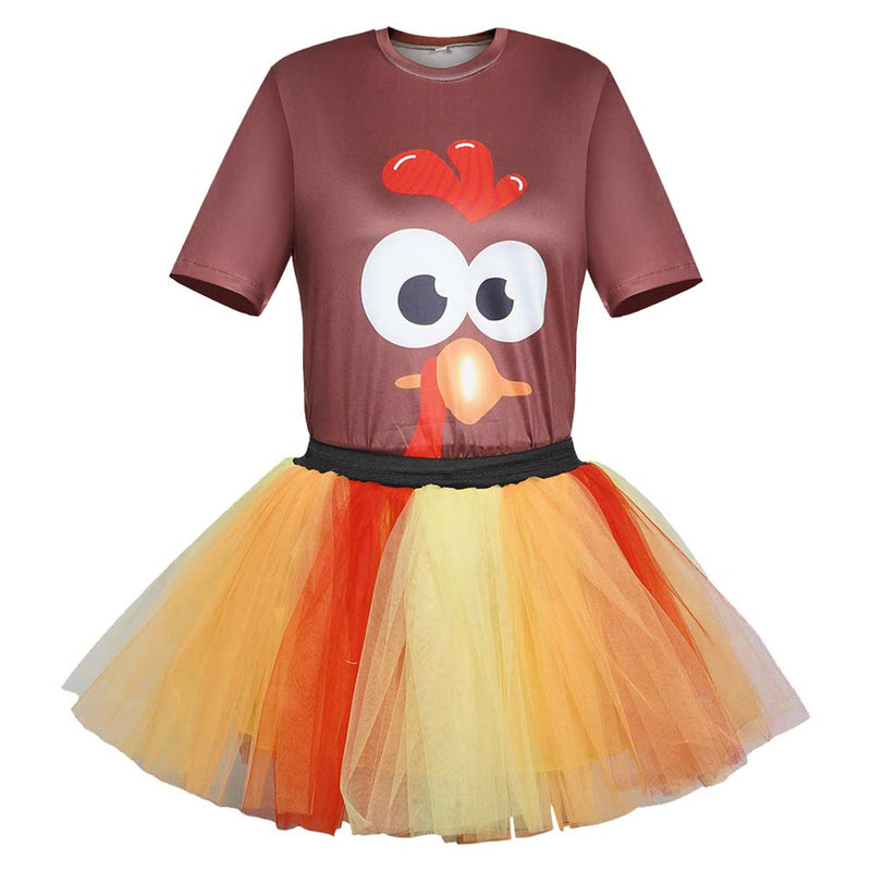 Turkey dress Cosplay Costume Outfits Halloween Carnival Suit