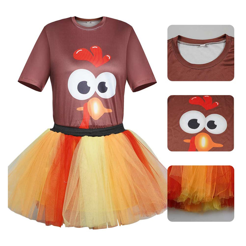 Turkey dress Cosplay Costume Outfits Halloween Carnival Suit