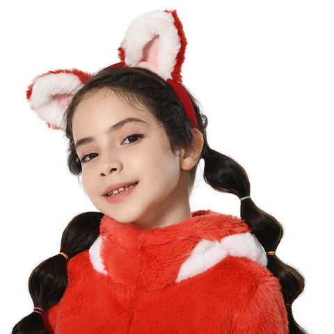 Turning Red Cosplay Hair Accessories Hair Band Pink Headband Fabric Cat Ear Hair Band Headdress Gifts for Girls