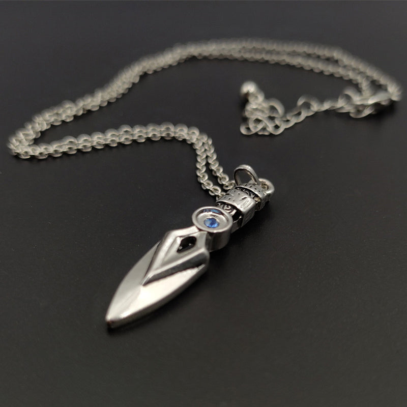 Valorant Necklace Jett Cosplay Blade Storm Knife Pendant Choker Fashion Jewelry Accessories Toy Gifts