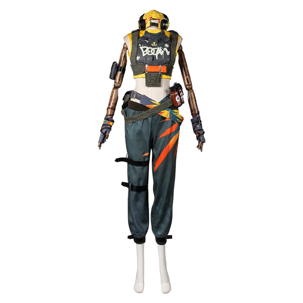VALORANT: Raze Cosplay Costume Outfits Halloween Suit