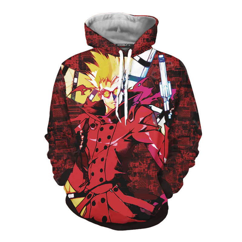 Vash the Stampede Cosplay Hoodie 3D Printed Hooded Sweatshirt Men Women Casual Streetwear Pullover