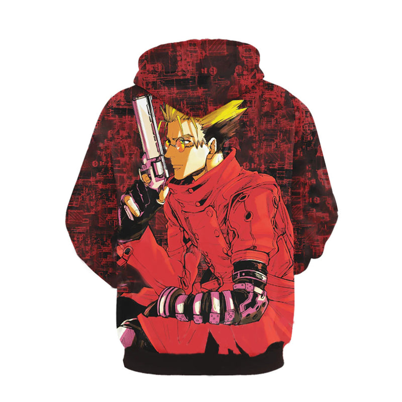 Vash the Stampede Cosplay Hoodie 3D Printed Hooded Sweatshirt Men Women Casual Streetwear Pullover