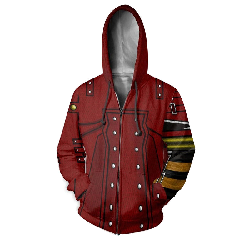 Vash the Stampede Cosplay Hoodie 3D Printed Hooded Sweatshirt Men Women Casual Streetwear Zip Up Jacket Coat