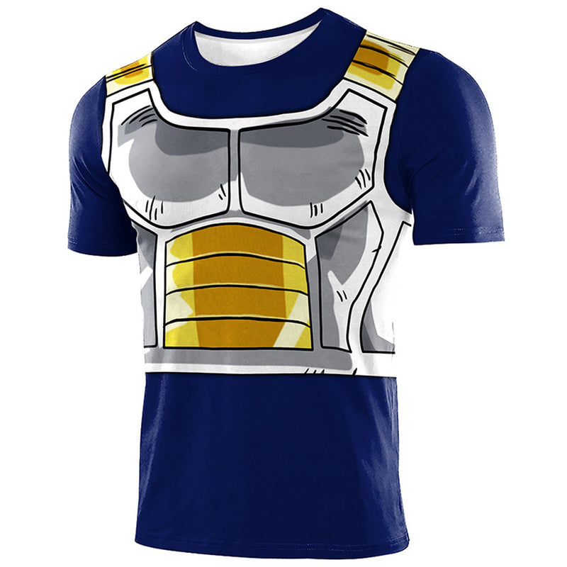 Vegeta Trunks Cosplay T-shirt Summer Short Sleeve Shirt Costume Outfits Halloween Carnival Party Suit