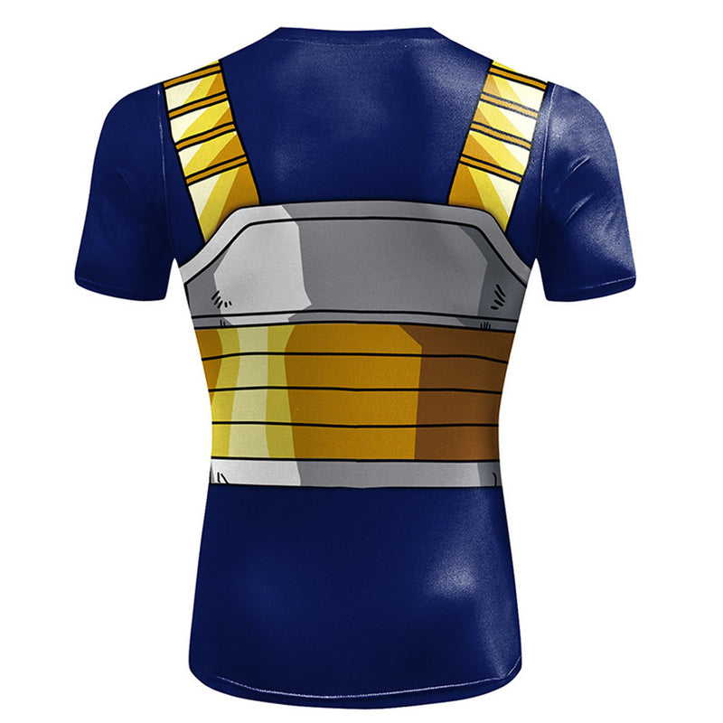 Vegeta Trunks Cosplay T-shirt Summer Short Sleeve Shirt Costume Outfits Halloween Carnival Party Suit