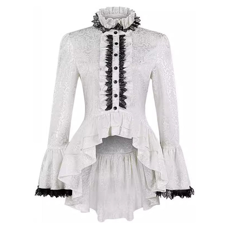 Victorian Gothic lace top Cosplay Costume Outfits Halloween Carnival Suit