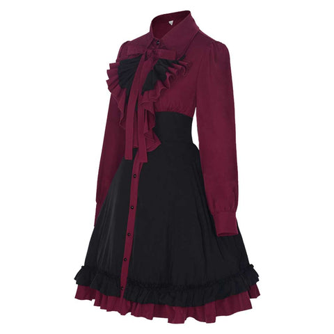 Victorian style Gothic Cosplay Costume Outfits Halloween Carnival Suit