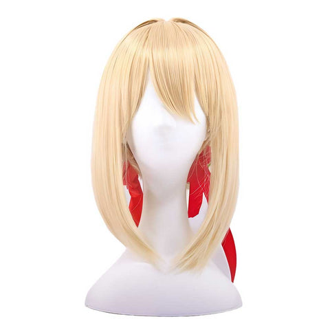 Violet Evergarden Cosplay Wig Heat Resistant Synthetic Hair Carnival Halloween Party Props ﻿