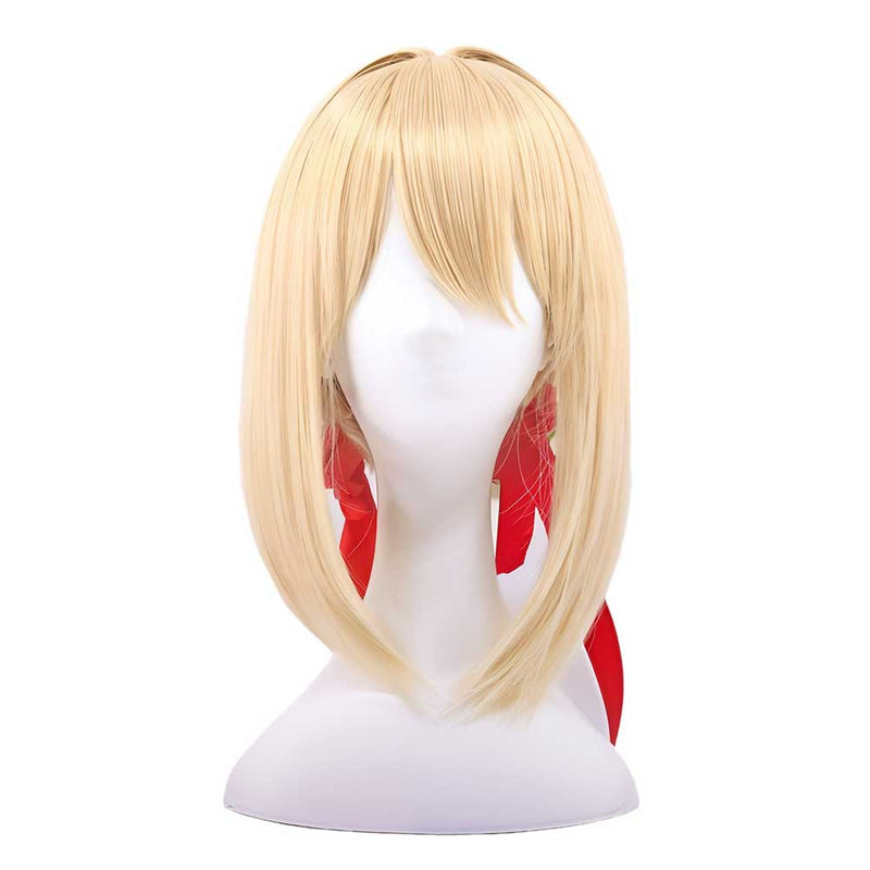 Violet Evergarden Cosplay Wig Heat Resistant Synthetic Hair Carnival Halloween Party Props ﻿