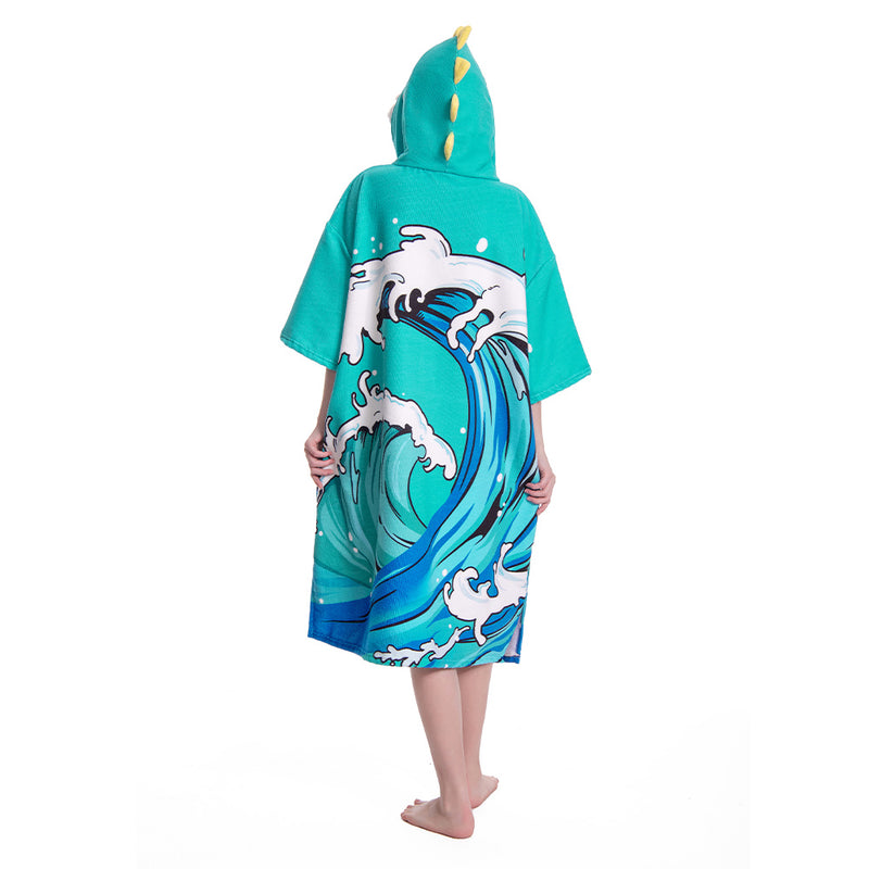 Wave dinosaur print - Adult Beach Towel Series - OLAOLA Original Design