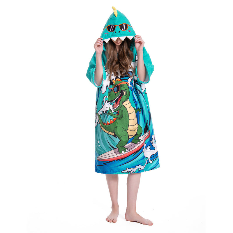 Wave dinosaur print - Adult Beach Towel Series - OLAOLA Original Design