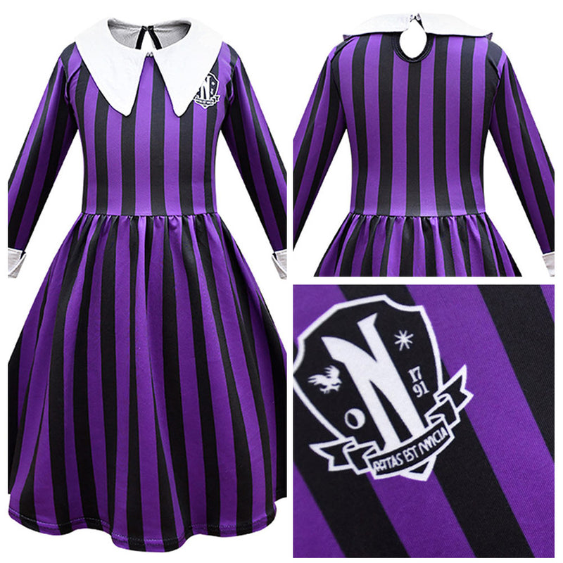 Wednesday Addams Wednesday - Enid Cosplay Costume Dress Outfits Halloween Carnival Suit