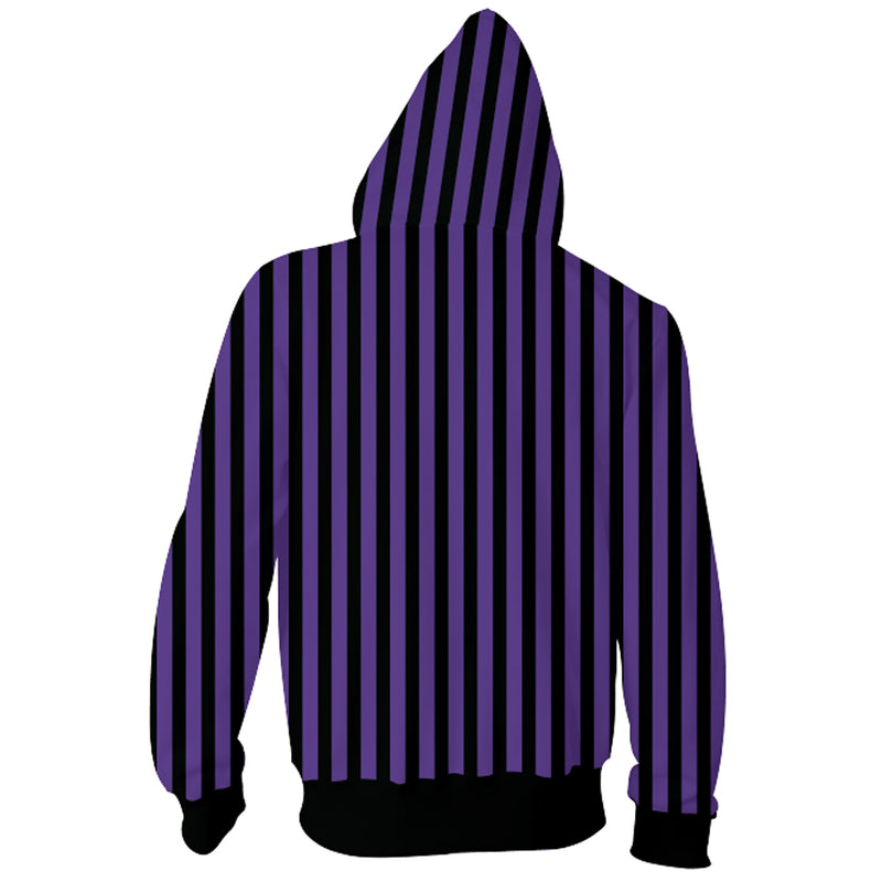 Wednesday Addams Xavier Thorpe Cosplay Hoodie 3D Printed Hooded Sweatshirt Men Women Casual Streetwear Zip Up Jacket Coat
