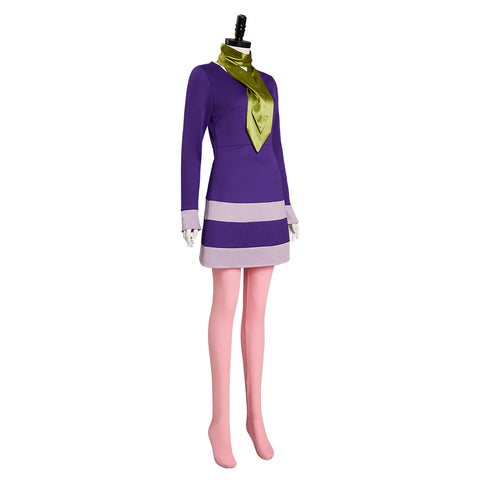 Where Are You Daphne Blake Cosplay Costume Dress Outfits Halloween Carnival Suit Scooby Doo
