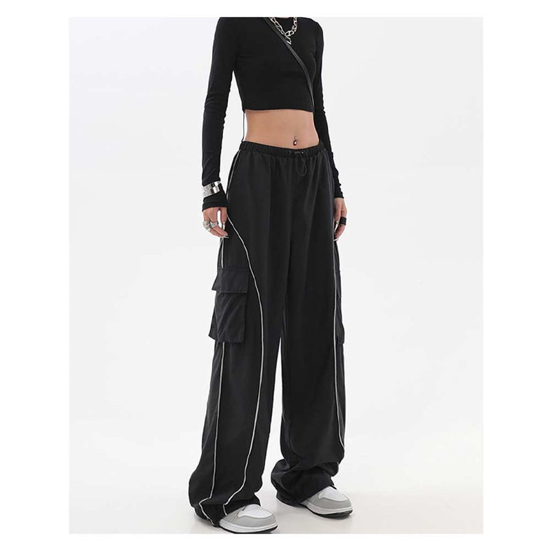 Y2K Pants  Autumn/Winter Spliced Casual Trousers Outdoor Sport Sweatpants Streetwear