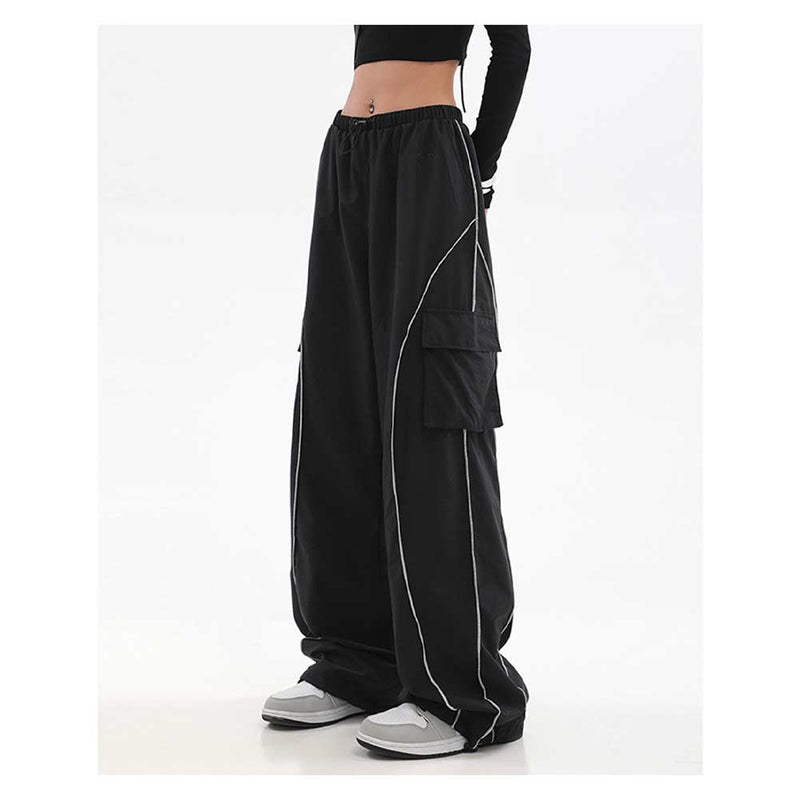 Y2K Pants  Autumn/Winter Spliced Casual Trousers Outdoor Sport Sweatpants Streetwear