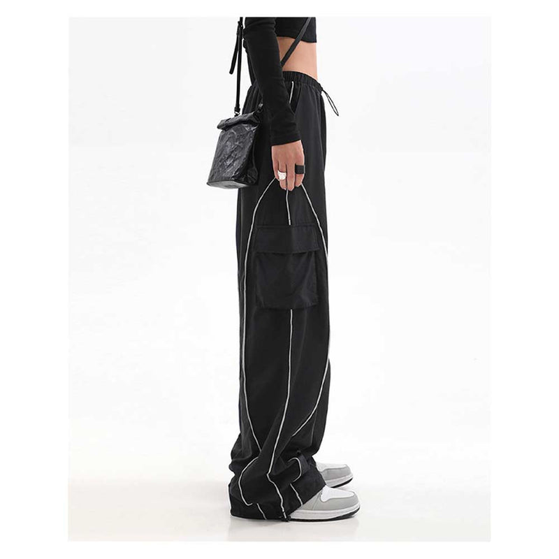 Y2K Pants  Autumn/Winter Spliced Casual Trousers Outdoor Sport Sweatpants Streetwear