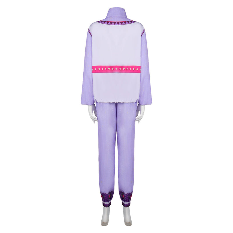SeeCosplay Wish Movie Asha Women Purple Tracksuit Party for Carnival Halloween Cosplay Costume