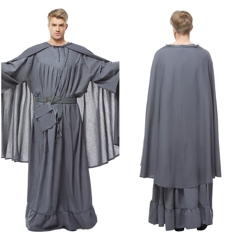 Wizard Istar Grey Mantello Cappotto Halloween Carnevale Cosplay Costume Uomo M