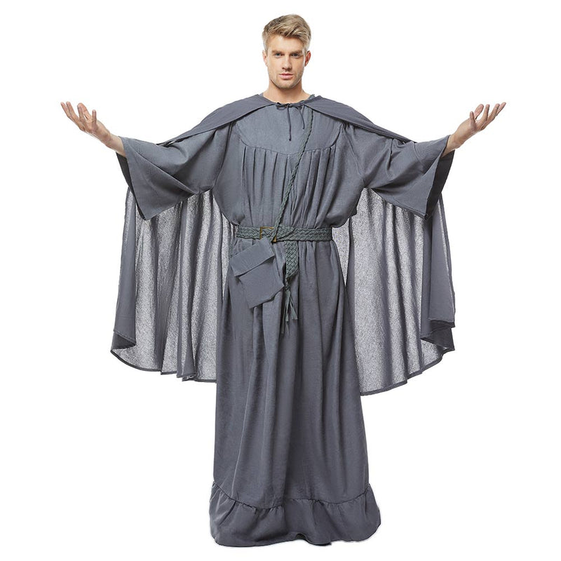 Wizard Istar Grey Mantello Cappotto Halloween Carnevale Cosplay Costume Uomo M