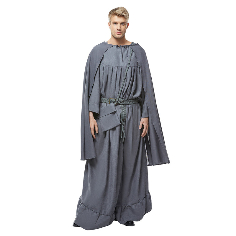 Wizard Istar Grey Mantello Cappotto Halloween Carnevale Cosplay Costume Uomo M