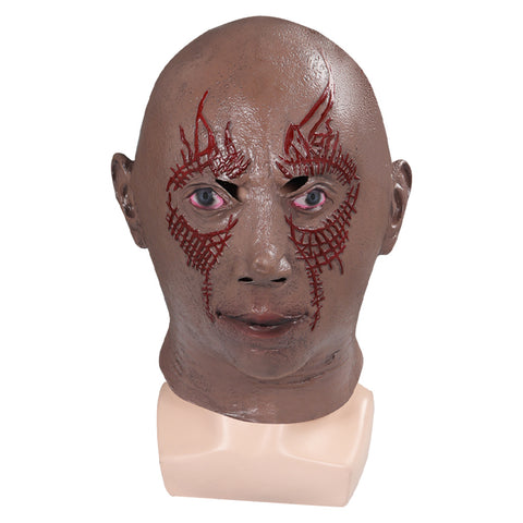 Wolyzz Vuxna Galaxy-Drax latexmask förklädnad perfekt tillbehör för cosplay halloween karvanal julmaskerad
