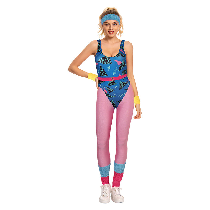 women bodysuit 80S Cosplay Costume Outfits Halloween Carnival Suit