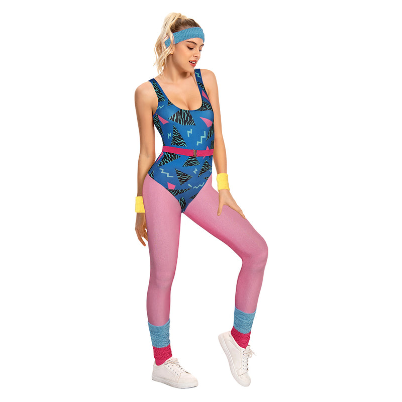 women bodysuit 80S Cosplay Costume Outfits Halloween Carnival Suit