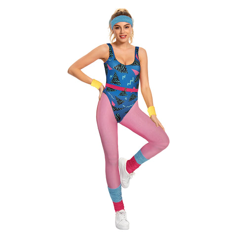 women bodysuit 80S Cosplay Costume Outfits Halloween Carnival Suit