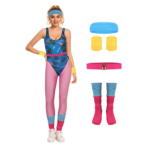 women bodysuit 80S Cosplay Costume Outfits Halloween Carnival Suit