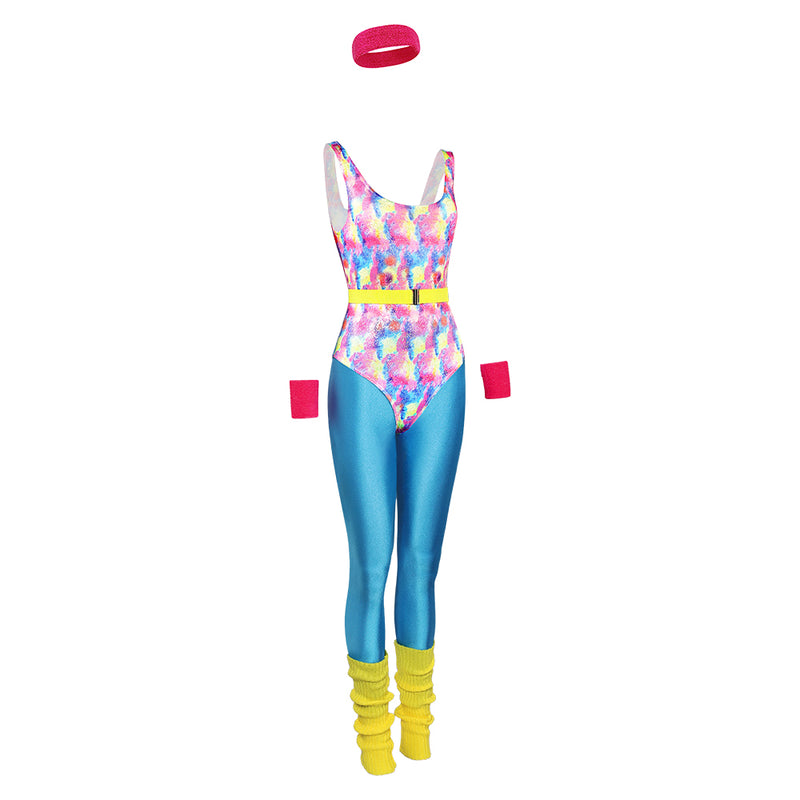 women bodysuit Cosplay Costume Outfits Halloween Carnival Suit 80s