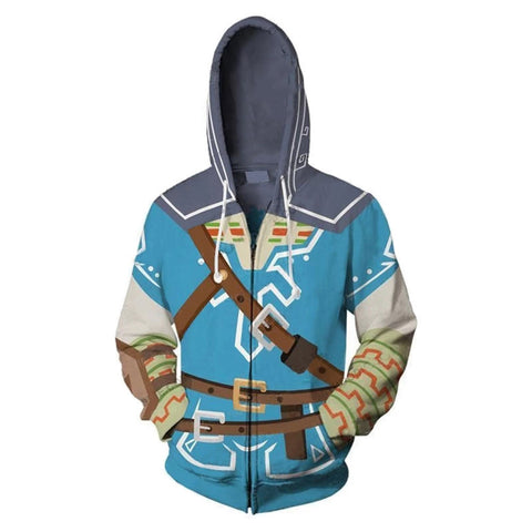 The Legend of Zelda 3D Printed Hoodie Sweatshirt Men/Women Casual Streetwear Zip Up Jacket