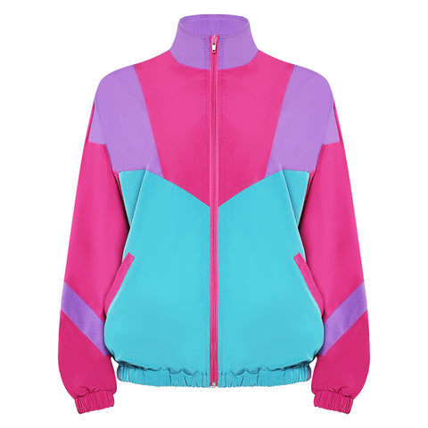 women Cosplay Costume Outfits Halloween Carnival Suit 80s jacket