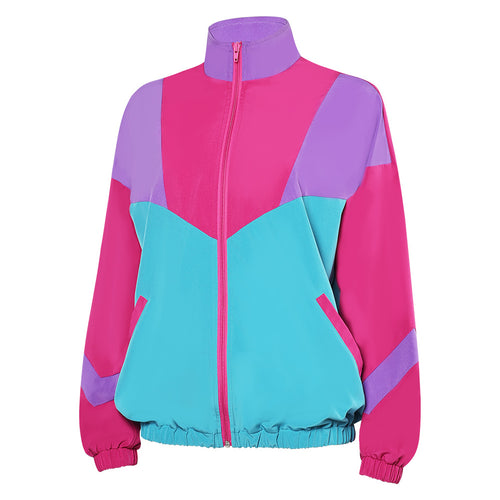 women Cosplay Costume Outfits Halloween Carnival Suit 80s jacket