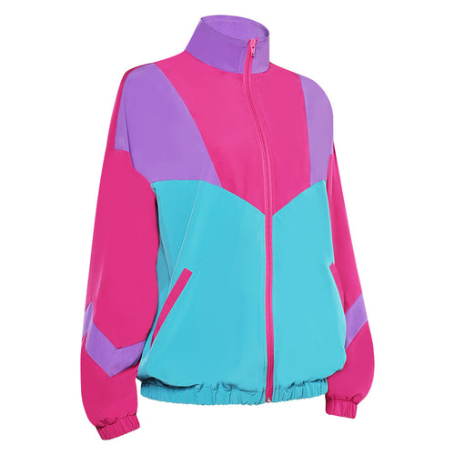 women Cosplay Costume Outfits Halloween Carnival Suit 80s jacket