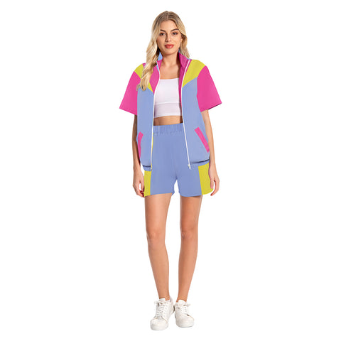 Women's 2 Piece Outfits 80s 90s Track Suits Set women jogging suits 2 piece set Cosplay Costume Outfits Halloween Carnival Suit