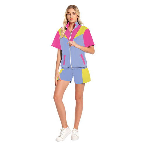 Women's 2 Piece Outfits 80s 90s Track Suits Set women jogging suits 2 piece set Cosplay Costume Outfits Halloween Carnival Suit