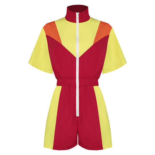Women's One Piece Set Cosplay Costume Outfits Halloween Carnival Suit 80s 90s Track Suits Set Colored sportswear