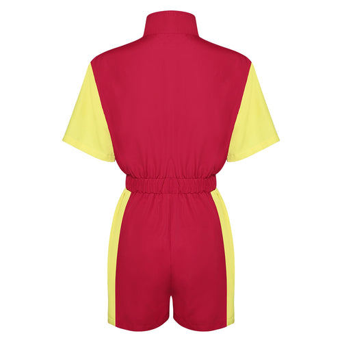 Women's One Piece Set Cosplay Costume Outfits Halloween Carnival Suit 80s 90s Track Suits Set Colored sportswear