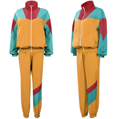 women tracksuit 80s Cosplay Costume Outfits Halloween Carnival Suit
