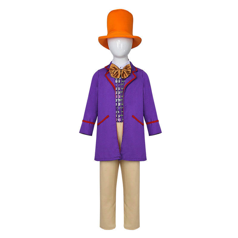 Wonka Cosplay Costume Outfits Halloween Carnival Suit