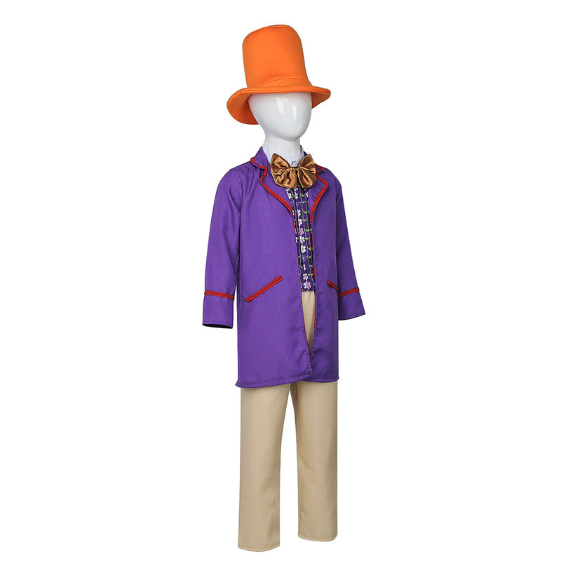 Wonka Cosplay Costume Outfits Halloween Carnival Suit