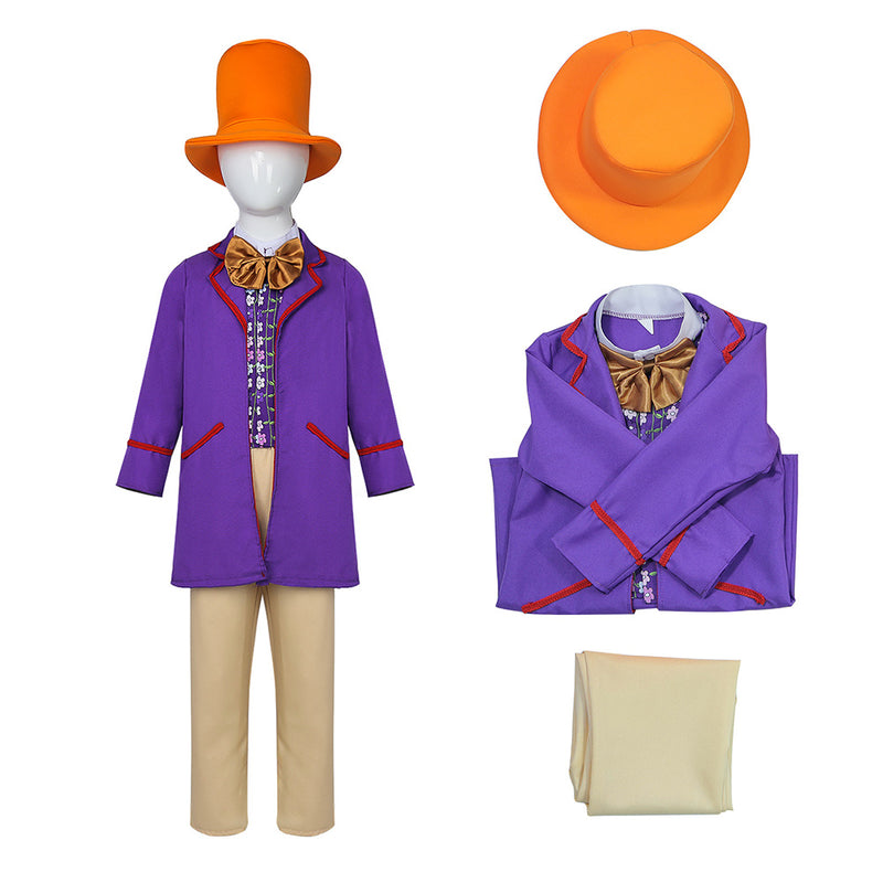 Wonka Cosplay Costume Outfits Halloween Carnival Suit